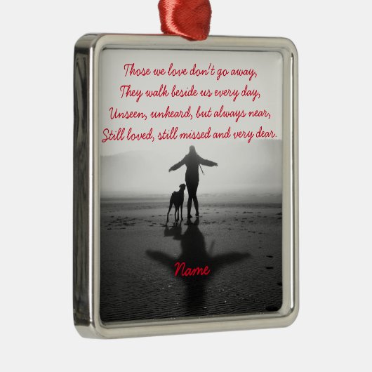 Vrouwen en honden - De enige ter wereld Metalen Ornament (Rechts)