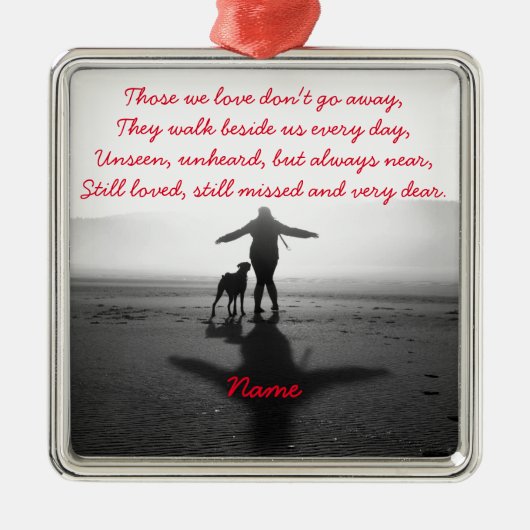 Vrouwen en honden - De enige ter wereld Metalen Ornament (Voorkant)