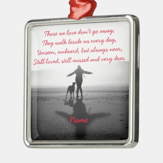 Vrouwen en honden - De enige ter wereld Metalen Ornament (Links)