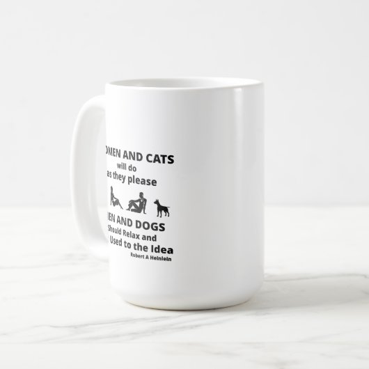 Vrouwen en katten Funny Coffee Mok (Voorkant links)