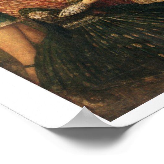 Vrouwen en kinderen in een tuin, 19e eeuw (olie) poster (Hoek)