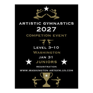 Vrouwen- en Meisjes Artistieke Gymnastiek Perfect Poster
