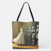 Vrouwen en robots tote bag (Achterkant)