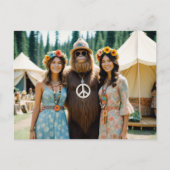 Vrouwen en Sasquatch Retro Festival Briefkaart (Voorkant)