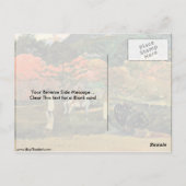 Vrouwen en witte paarden door Eugene Paul Gauguin Briefkaart (Achterkant)