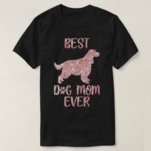 Vrouwen Engels Cocker Spaniel Dog mama Pet Lov T-shirt (Design voorkant)