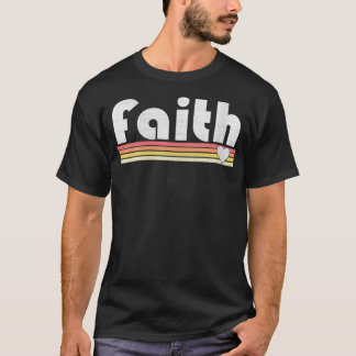 Vrouwen Faith Retro Stijl Inspirerend Mot T-shirt