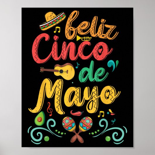 Vrouwen Feliz Cinco De Mayo Fiesta Mexicaanse Part Poster (Voorkant)