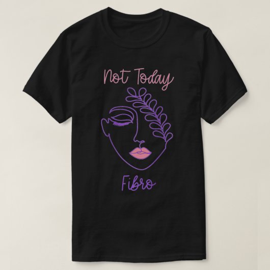 Vrouwen Fibromyalgie Bewustmaking Paarse Fibro Wom T-shirt (Design voorkant)