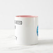 Vrouwen fictie auteurs tweekleurige koffiemok (Center)