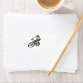 Vrouwen fietsen etiket (Insitu)