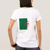 Vrouwen Fleece Zip Jogger met vlag van Algerije T-shirt (Achterkant)