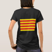 Vrouwen Fleece Zip Jogger met vlag van Catalonië T-shirt (Achterkant)