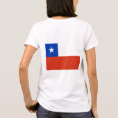 Vrouwen Fleece Zip Jogger met vlag van Chili T-shirt (Achterkant)