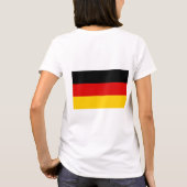 Vrouwen Fleece Zip Jogger met vlag van Duitsland T-shirt (Achterkant)