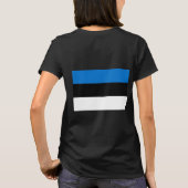 Vrouwen Fleece Zip Jogger met vlag van Estland T-shirt (Achterkant)