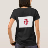 Vrouwen Fleece Zip Jogger met vlag van Florence T-shirt (Achterkant)