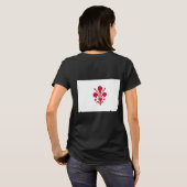 Vrouwen Fleece Zip Jogger met vlag van Florence T-shirt (Achterkant volledig)