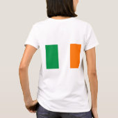 Vrouwen Fleece Zip Jogger met vlag van Ierland T-shirt (Achterkant)