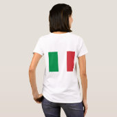Vrouwen Fleece Zip Jogger met vlag van Italië T-shirt (Achterkant volledig)
