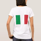 Vrouwen Fleece Zip Jogger met vlag van Italië T-shirt (Achterkant)