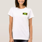 Vrouwen Fleece Zip Jogger met vlag van Jamaica T-shirt (Voorkant)