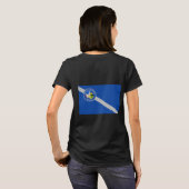 Vrouwen Fleece Zip Jogger met vlag van Las Vegas T-shirt (Achterkant volledig)