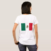 Vrouwen Fleece Zip Jogger met vlag van Mexico T-shirt (Achterkant volledig)