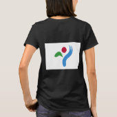 Vrouwen Fleece Zip Jogger met vlag van Seoul T-shirt (Achterkant)