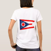 Vrouwen Fleece Zip Jogger vlag van Ohio State T-shirt (Achterkant)