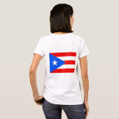 Vrouwen Fleece Zip Jogger vlag van Puerto Rico T-shirt (Achterkant volledig)