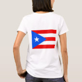 Vrouwen Fleece Zip Jogger vlag van Puerto Rico T-shirt (Achterkant)