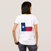 Vrouwen Fleece Zip Jogger vlag van Texas T-shirt (Achterkant volledig)