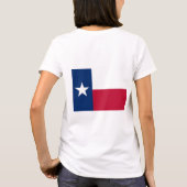 Vrouwen Fleece Zip Jogger vlag van Texas T-shirt (Achterkant)