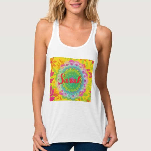 Vrouwen Flovy racerback tank top (Voorkant)