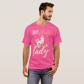 Vrouwen Fluit Shirt Funny Crazy Fluit Lady Instrum (Voorkant volledig)