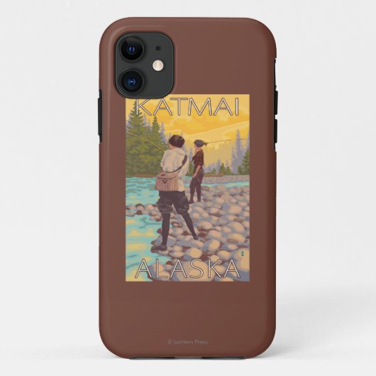 Vrouwen Fly Fishing - Katmai, Alaska Case-Mate iPhone Case (Achterkant)