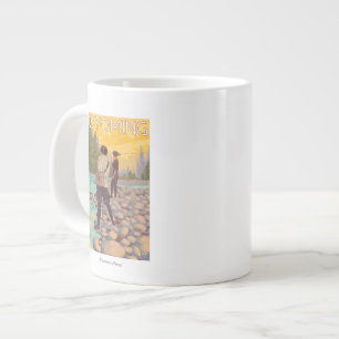 Vrouwen Fly Fishing - Wyoming Grote Koffiekop