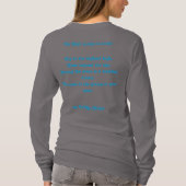 Vrouwen Fly High Poem T-shirt met lange mouwen (Achterkant)