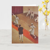  vrouwen Folie hekwerk over Wenskaart Kaart (Gele Bloem)