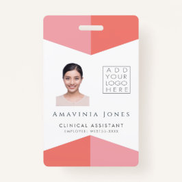 Vrouwen Foto-ID-identificatie voor zakelijk gebrui Badge