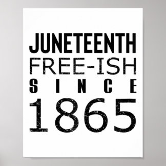 Vrouwen Freeish Juneteeth Sinds 1865 Zwarte Geschi Poster