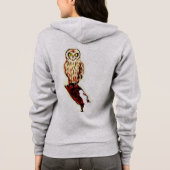 VROUWEN FULL-ZIP HOODIE - CARTOON SHORT EARRED UIL (Achterkant)