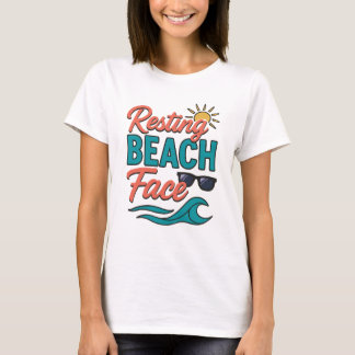 Vrouwen Fun Beach Vibes T- shirt / Top