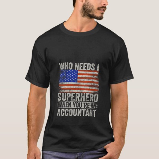 Vrouwen Funny Accountant Superheld T-shirt voor (Voorkant)