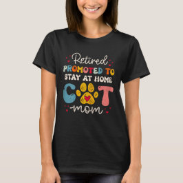 Vrouwen Funny Cat Mom Pensioen 2025 voor Cat Lover T-shirt