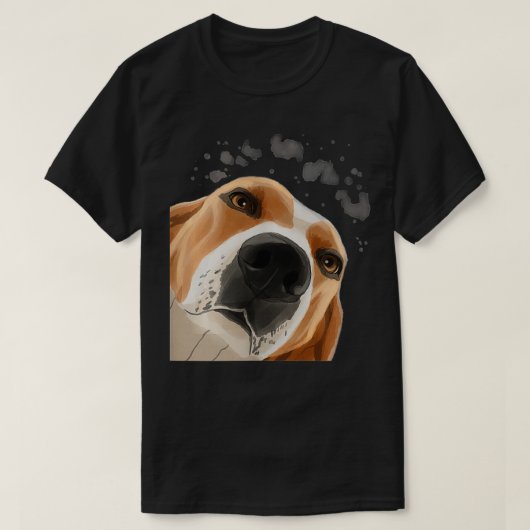 Vrouwen Funny Curious Dog Treingende Walker Coonho T-shirt (Design voorkant)