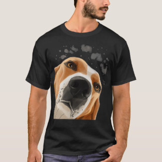 Vrouwen Funny Curious Dog Treingende Walker Coonho T-shirt
