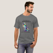 Vrouwen Funny Dinosaur Dont Mess met Gigisaurus Mo T-shirt (Voorkant volledig)