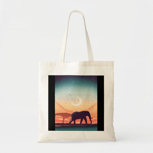 Vrouwen Funny Elephant Print Tote Bag (Voorkant)